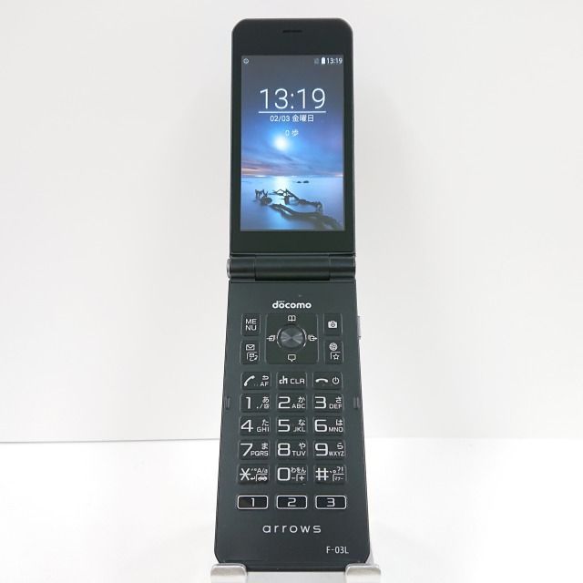 arrows ケータイ F-03L ドコモ ブラック 送料無料 本体 c06543