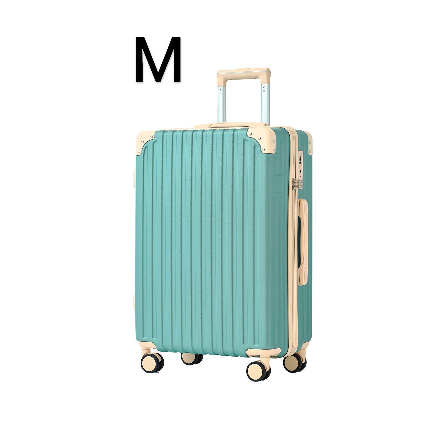 最終価格】LW006【単品、Mサイズ、ピーコックグリーン】キャリーケース 