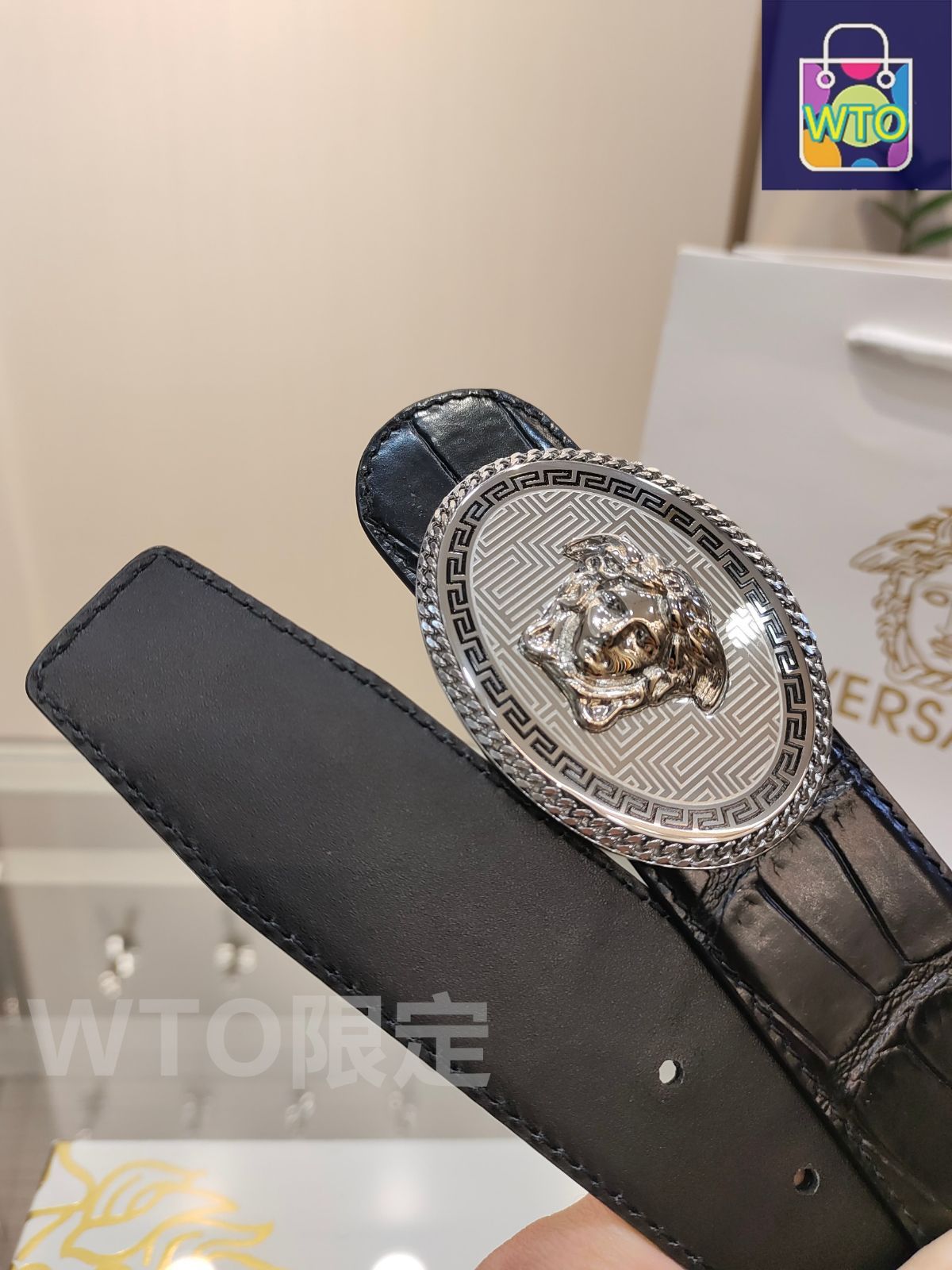 ヴェルサーチ 4500□GIANNI VERSACE ヴェルサーチオーストリッチbc07x1 - メルカリ