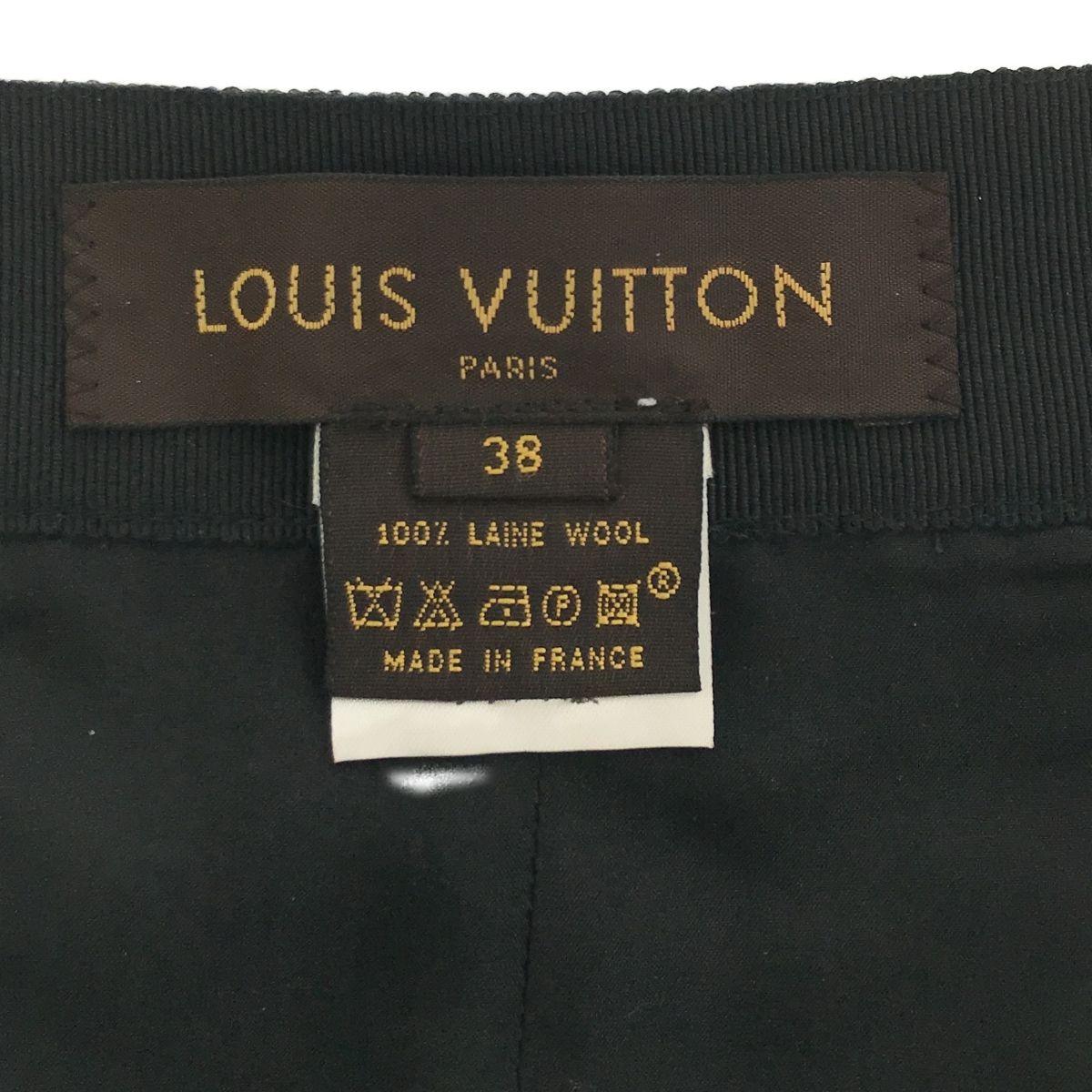 LV ルイヴィトン LOUIS VUITTON パンツ ブラック 38 サイズ