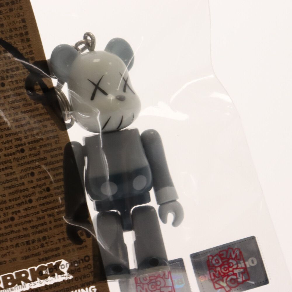 MEDICOM TOY - MEDICOM TOY メディコムトイ BE@RBRICK 70% KAWS Original Fake ベアブリック カウズ オリジナルフェイク ストラップ キーホルダー フィギュア 人形 グレー/ネイビー MEDICOM TOY (メディコムトイ) BE@RBRICK 70% KAWS Original