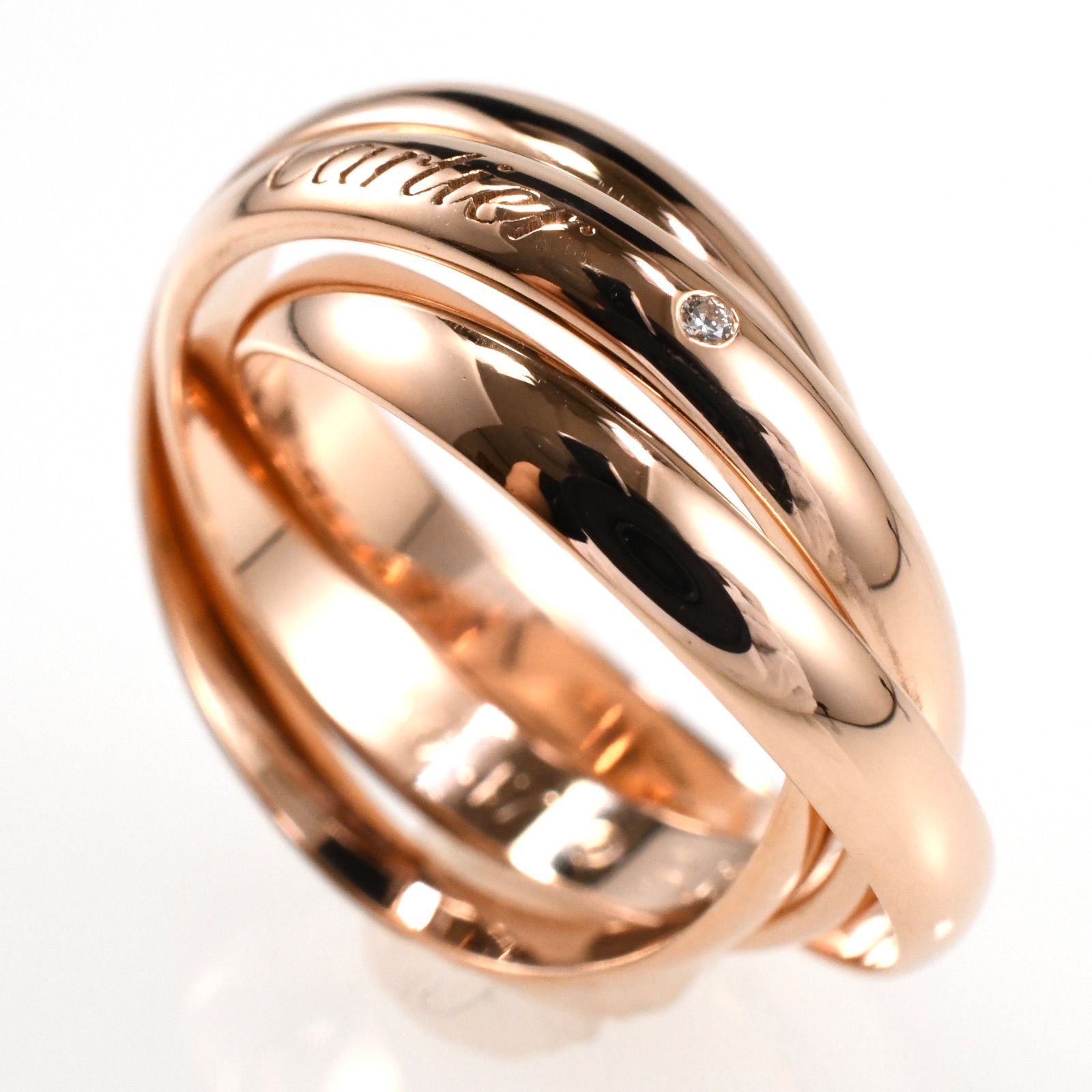 カルティエ 3連リング 47 トリニティ K18 スリーカラー レディース 7号 カルティエ 3連リング 47 トリニティ K18 スリーカラー レディース 7号