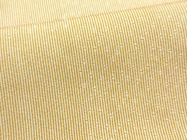 平和屋着物○江戸小紋 宍戸陸作 竹万筋 生成り色×江戸茶色 正絹 逸品