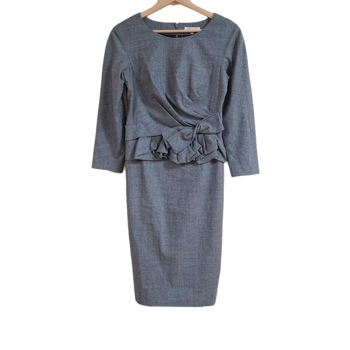 PAULEKA(ポールカ) ワンピース サイズ36 S レディース - グレー 長袖  