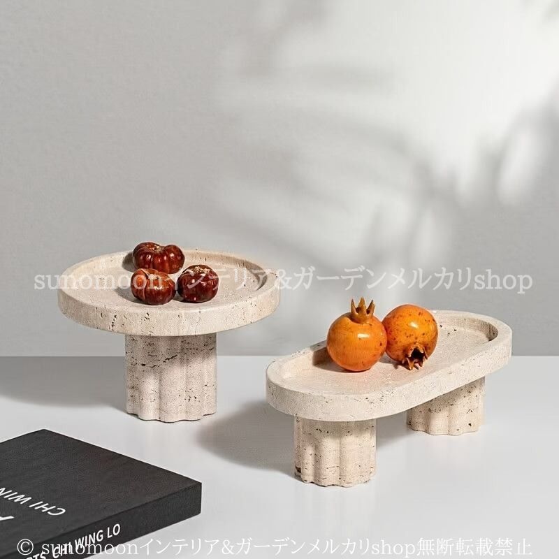大理石調 マルチ トレイ おしゃれ かわいい 多用途 インテリア アクセサリー オーガナイザー フルーツ ケーキ スタンド ディスプレイ トレー カフェ ホテル