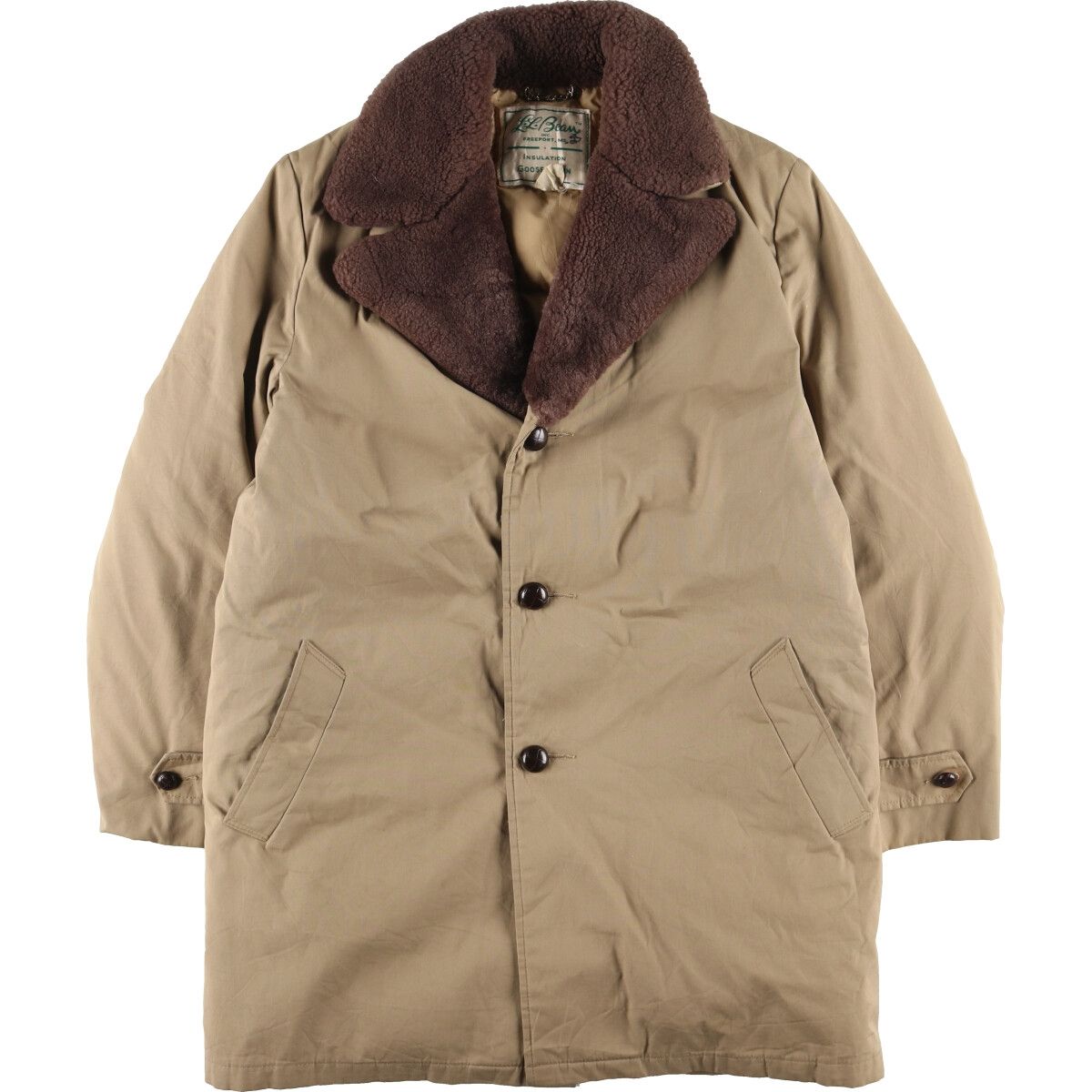古着 60~70年代 エルエルビーン L.L.Bean 筆記体タグ 襟ボア グース 