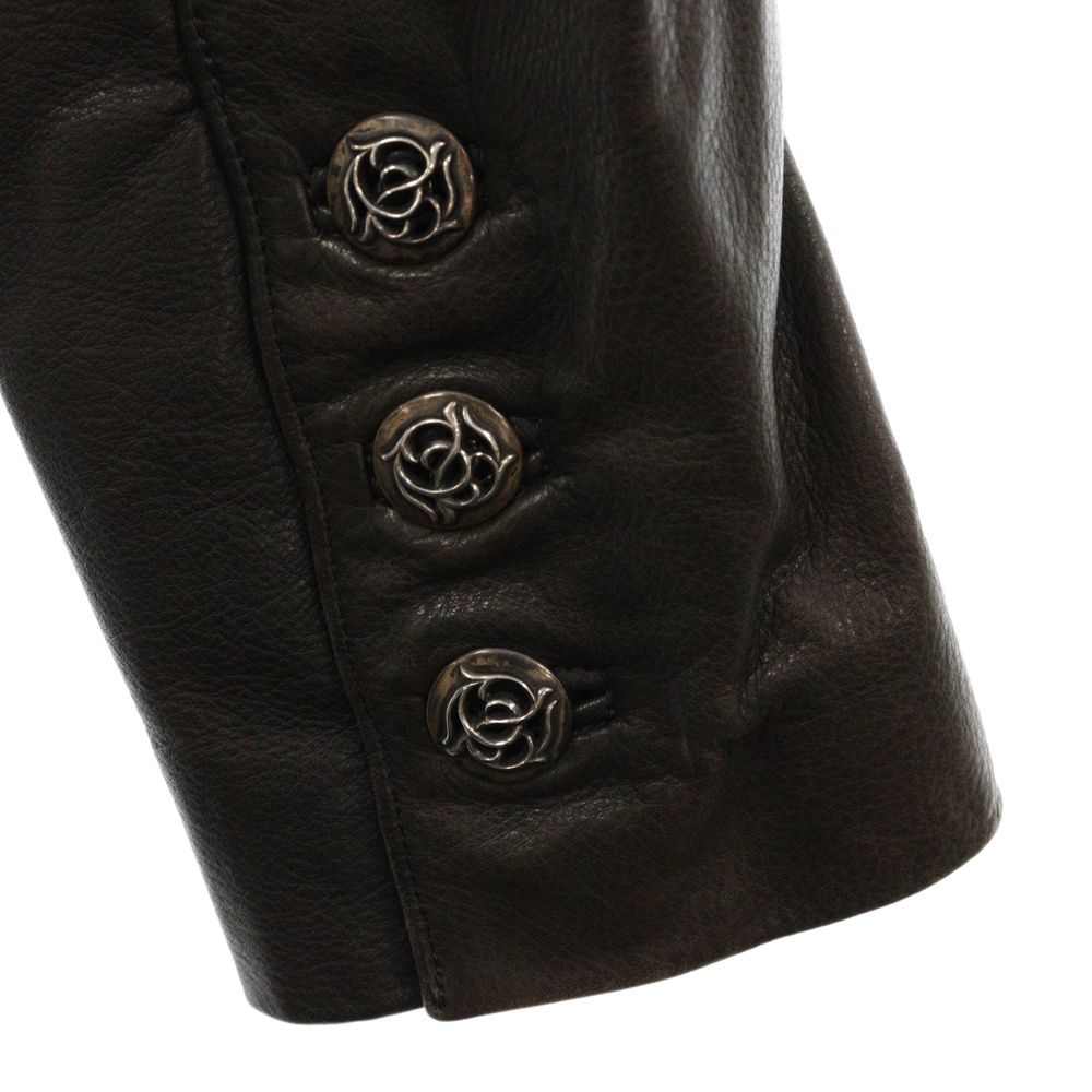 CHROME HEARTS (クロムハーツ) FLORAL フローラルボタン レザー  