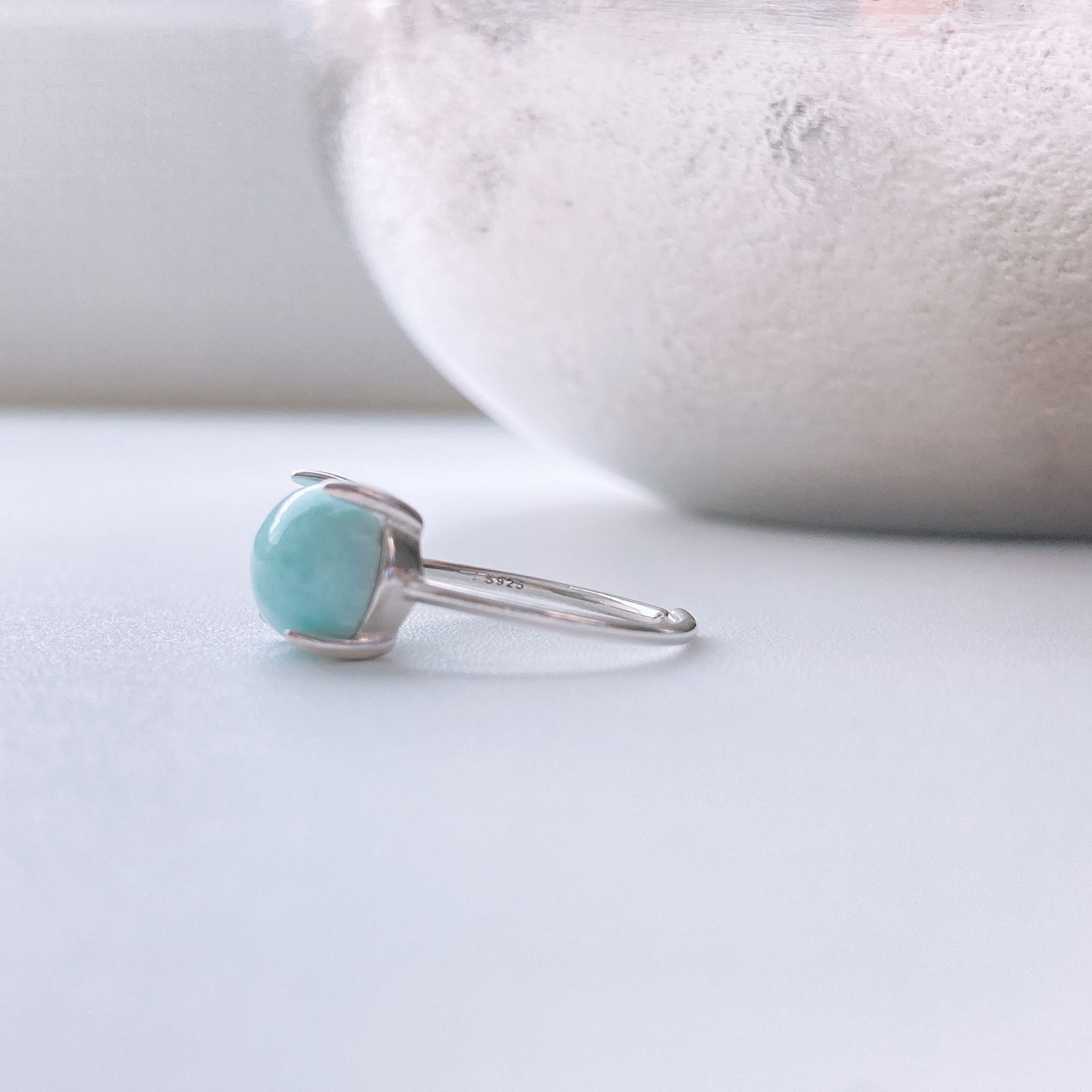 K18ラリマーリング K18 ラリマー リング - 【福山市】ジュエリーカジタ｜真珠