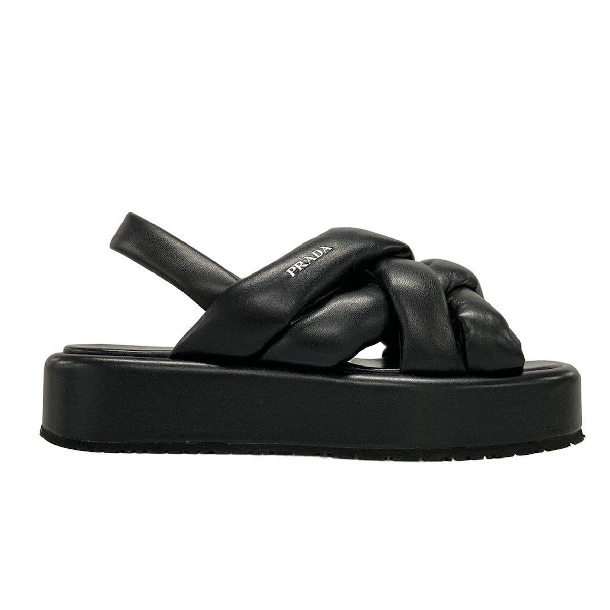 プラダ　サンダル PRADA(プラダ) サンダル 35 レディース - 1XZ747 黒