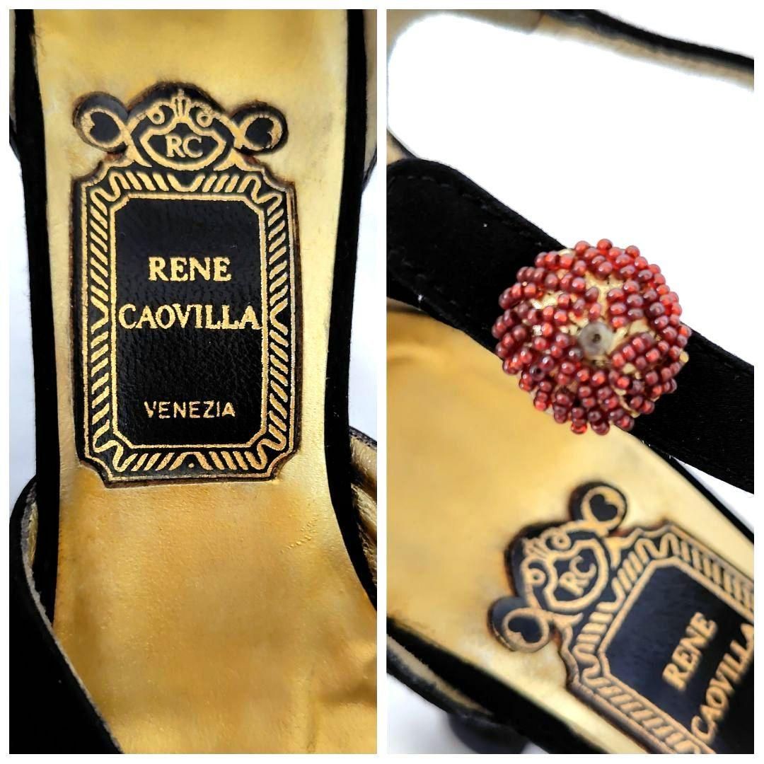 René Caovilla レネ・カオヴィラ ハイヒール パンプス レース 小さいサイズ【RENE CAOVILLA】レネ・カオヴィラ ビーズ刺繍