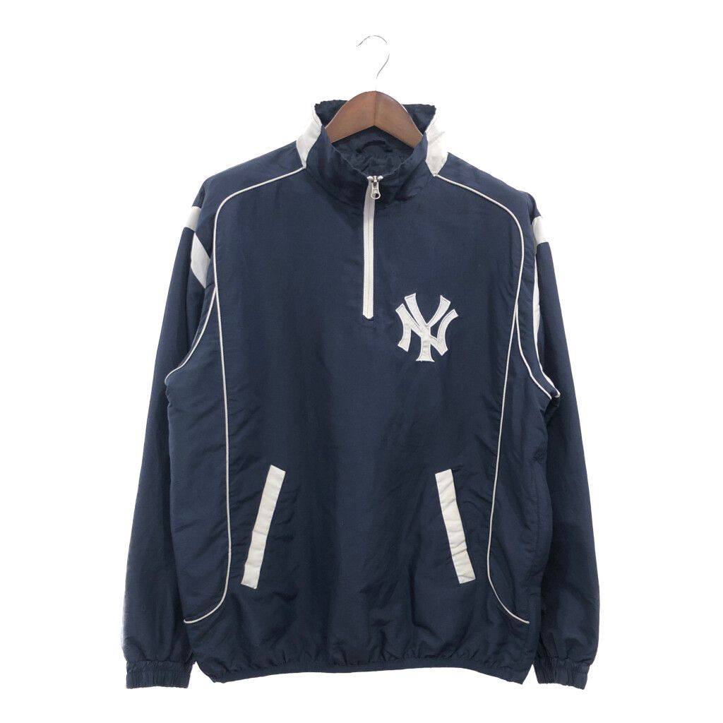 G3 Sports MLB ニューヨーク・ヤンキース ハーフジップ ジャケット アウター プロチーム ネイビー (メンズ L) 中古 古着 P6732