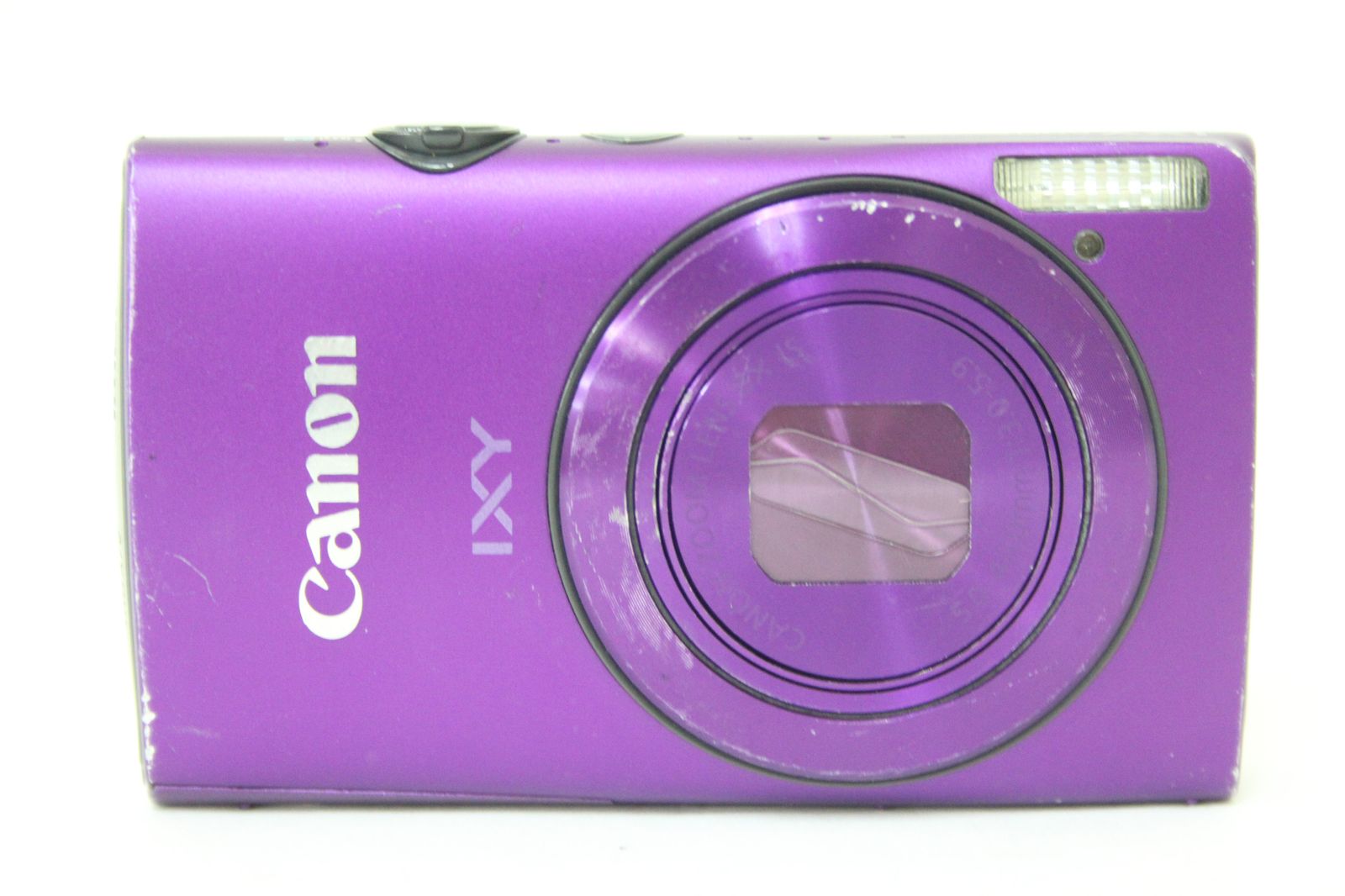 返品保証】 キャノン Canon IXY 600F パープル 8x IS バッテリー付き 