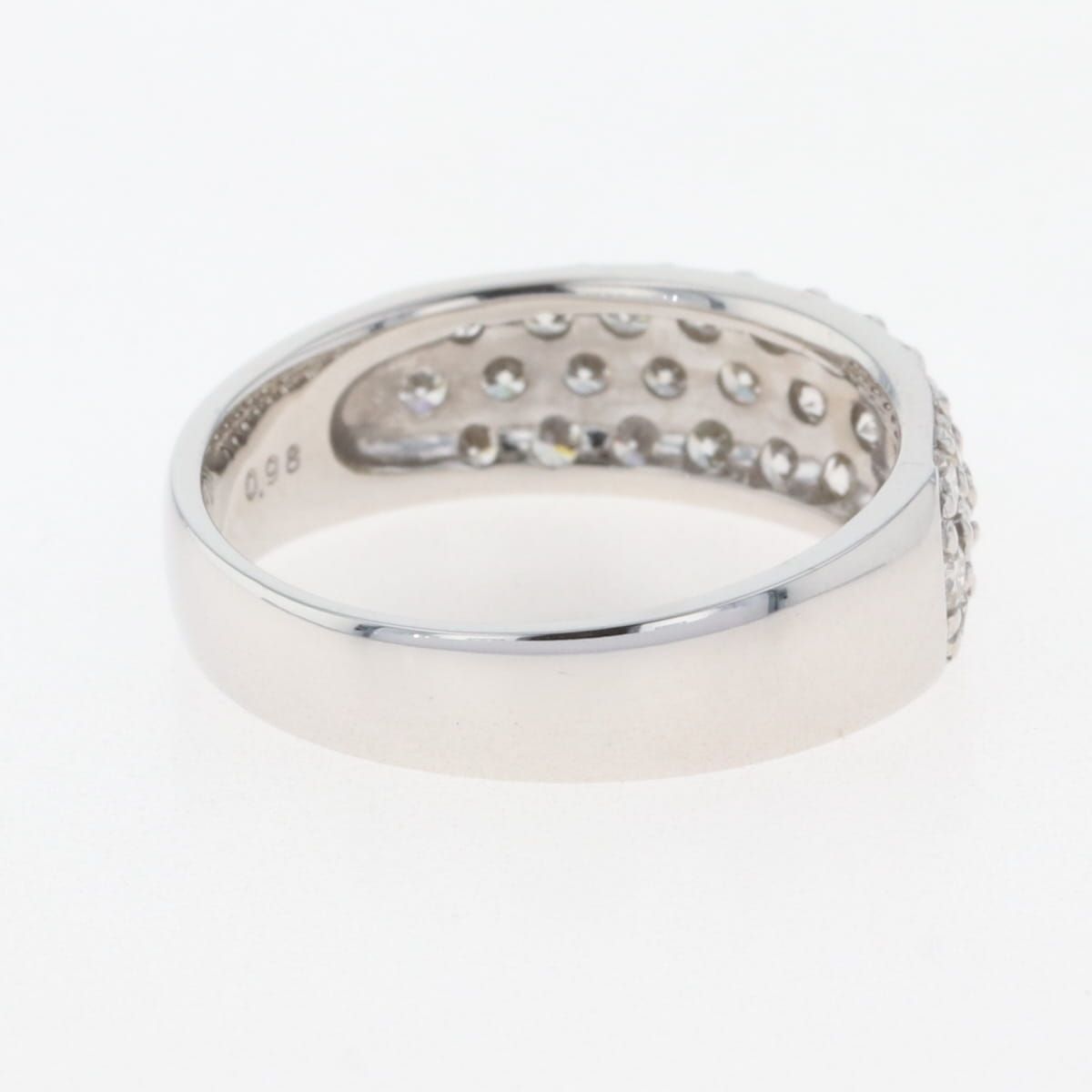 メレダイヤ デザインリング WG ホワイトゴールド 指輪 リング 10.5号