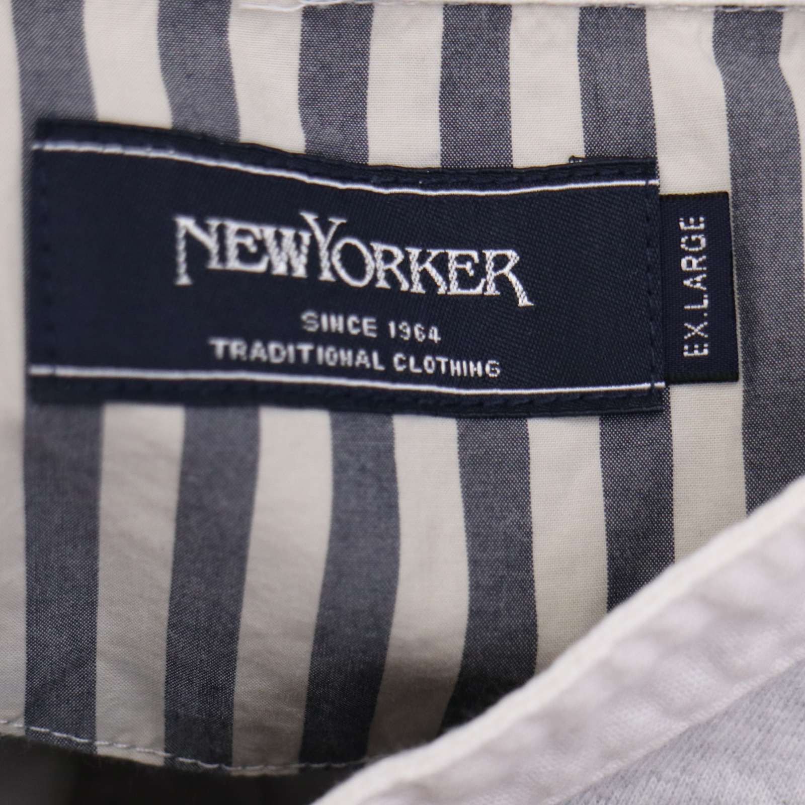 NEWYORKER ニューヨーカー 通年 ロゴ刺繍☆ バンドカラー 長袖 ストレッチ ポロシャツ Sz.XL メンズ グレー 大きいサイズ - メルカリ, image size:1600x1600