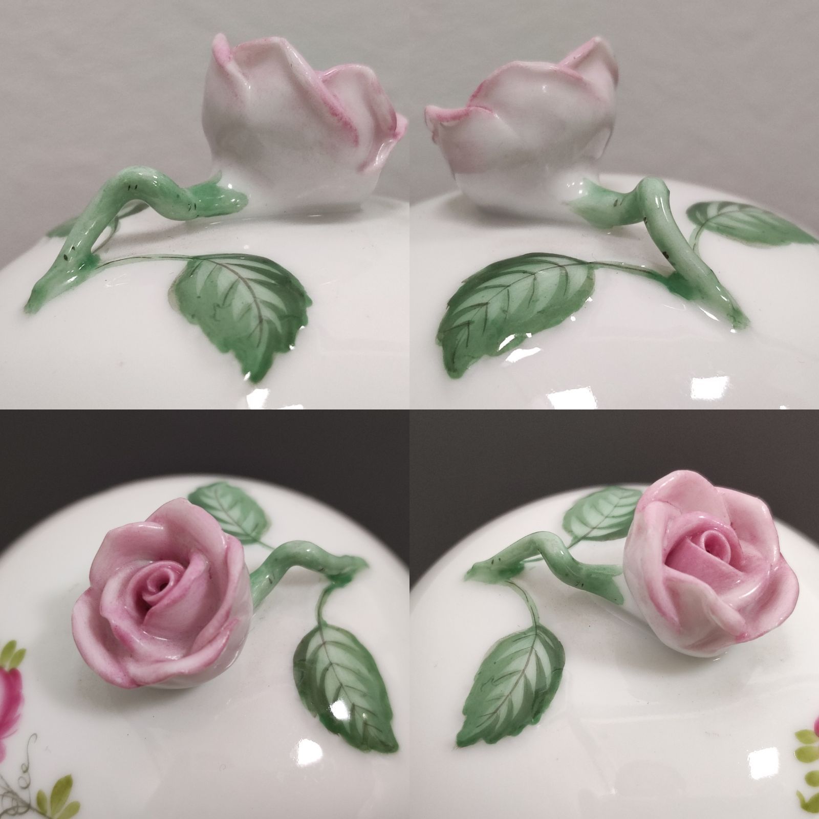 【ヘレンド】ウィーンのバラ❣️ボンボン入れ　ボンボニエール Herend ヘレンド ウィーンの薔薇 ボンボニエール 小物入れ マル