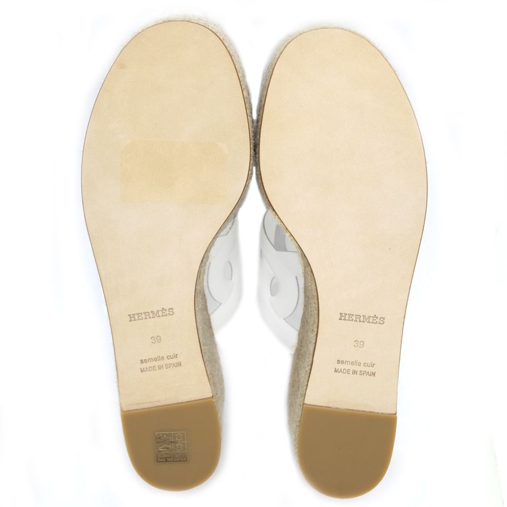名東】エルメス エスパドリーユ イテア 30 サンダル サイズ39 25cm