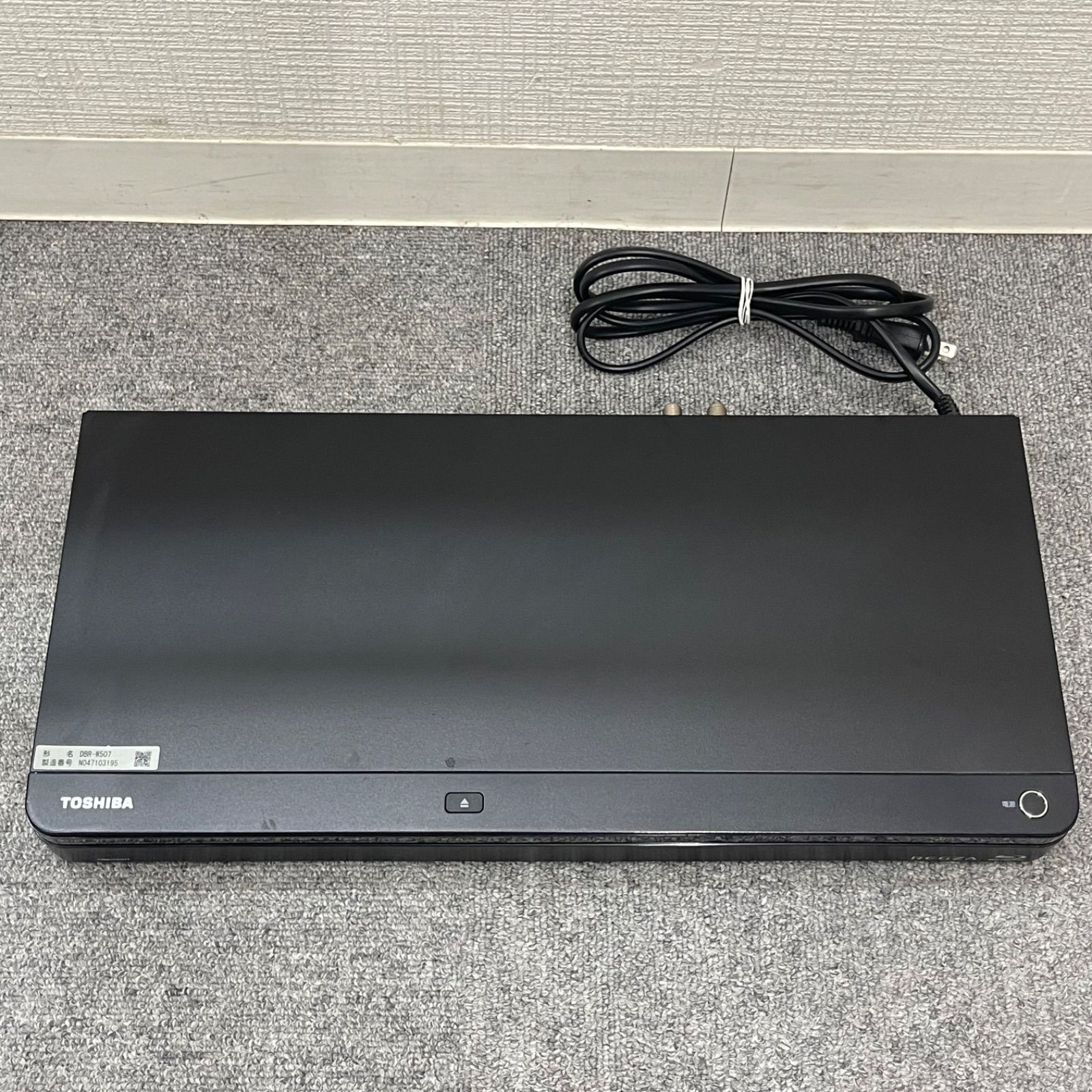 TOSHIBA DBR-W507 ブラック 2017 ジャンク品 NPA】ジャンク 2017年製 TOSHIBA REGZA 東芝 レグザ ブルーレイ