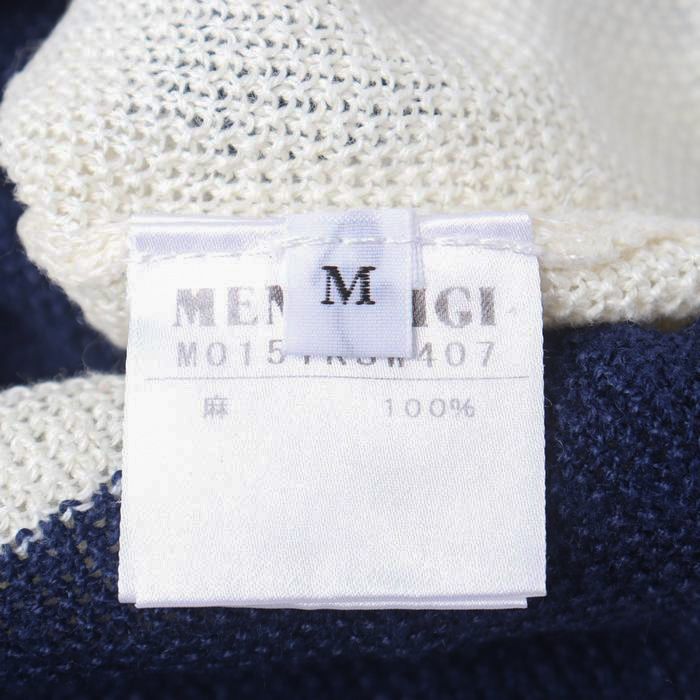 メンズビギ ニット トップス 半袖 ESSENTIAL GARMENT FRENCH LINEN ボーダー メンズ Mサイズ ネイビー MEN'S  BIGI 【中古】 - メルカリ