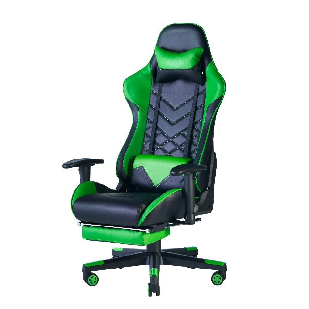 新着商品 フットレスト付き ゲーミングチェア2 緑 G-SCENE ゲ－ミングチェア GCF-02RYミト キングジム