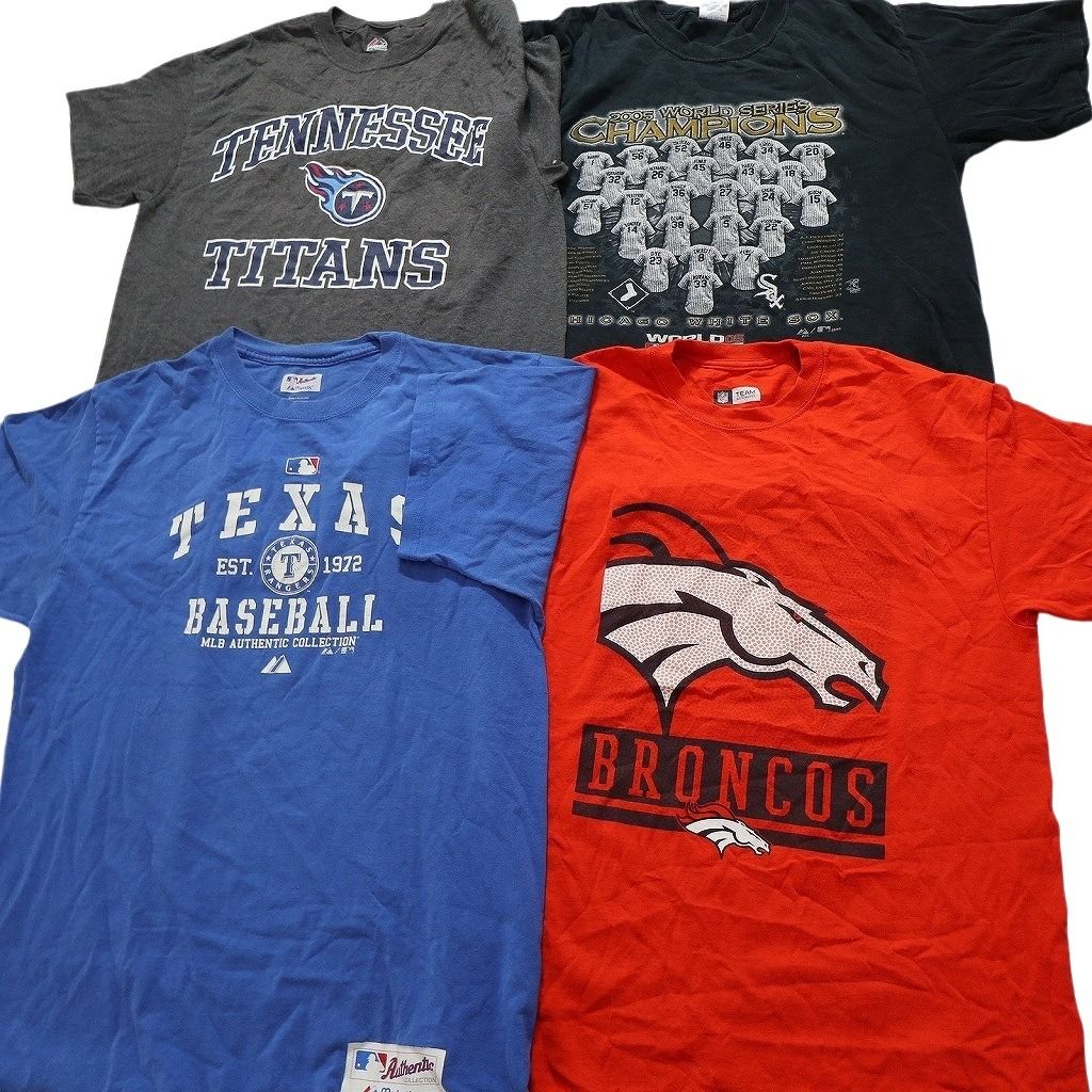 古着卸 まとめ売り プロチーム 半袖Tシャツ 14枚セット (メンズ M ) NFL ＭLB NBA ナイキ ブロンコス ホワイトソックス 中古 古着 NC3692