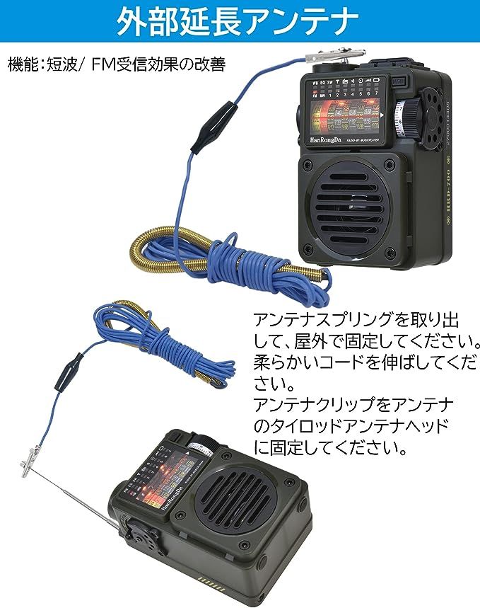 カラー: グリーン】HanRongDa Bluetoothスピーカー 小型BC www