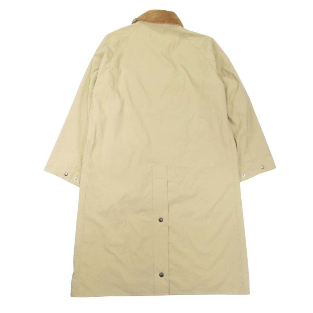 バブアー　ジャーナルスタンダード別注　ベージュ コーデュロイ襟 ロングコート 新品同様 20aw Barbour バブアー ジャーナルスタンダード別注