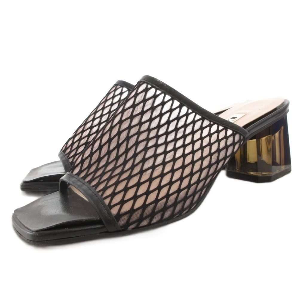 新品 定価14,300円 DIANA ダイアナ メッシュ ミュール サンダル M ダイアナ DIANA ミュールサンダル （グリーンメッシュ