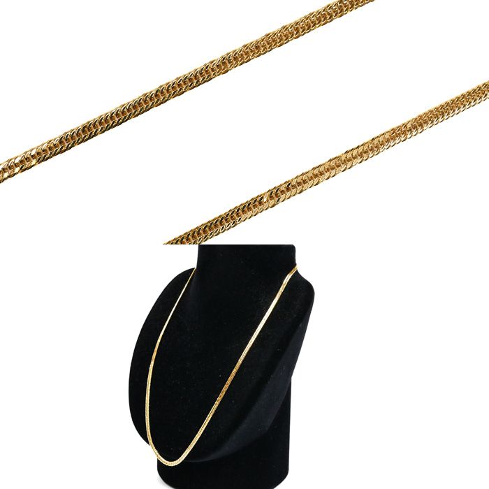 K18YG イエローゴールド ネックレス 喜平12面トリプルカット 12.1g 50cm メンズ