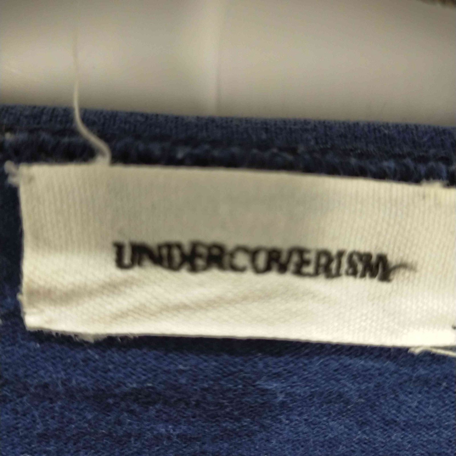 アンダーカバーイズム UNDERCOVERISM ワッペン付き ボーダーデザイン 七分袖Tシャツ TALKING HEADS メンズ JPN：2