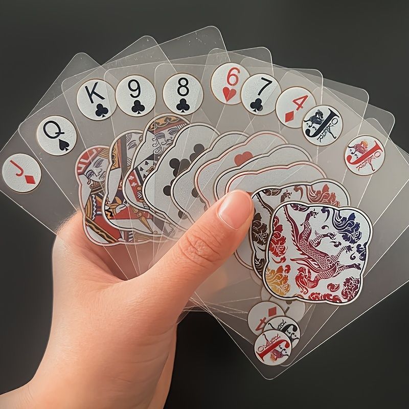 トランプ プラスチック 透明 クリア 防水 カードゲーム おしゃれ