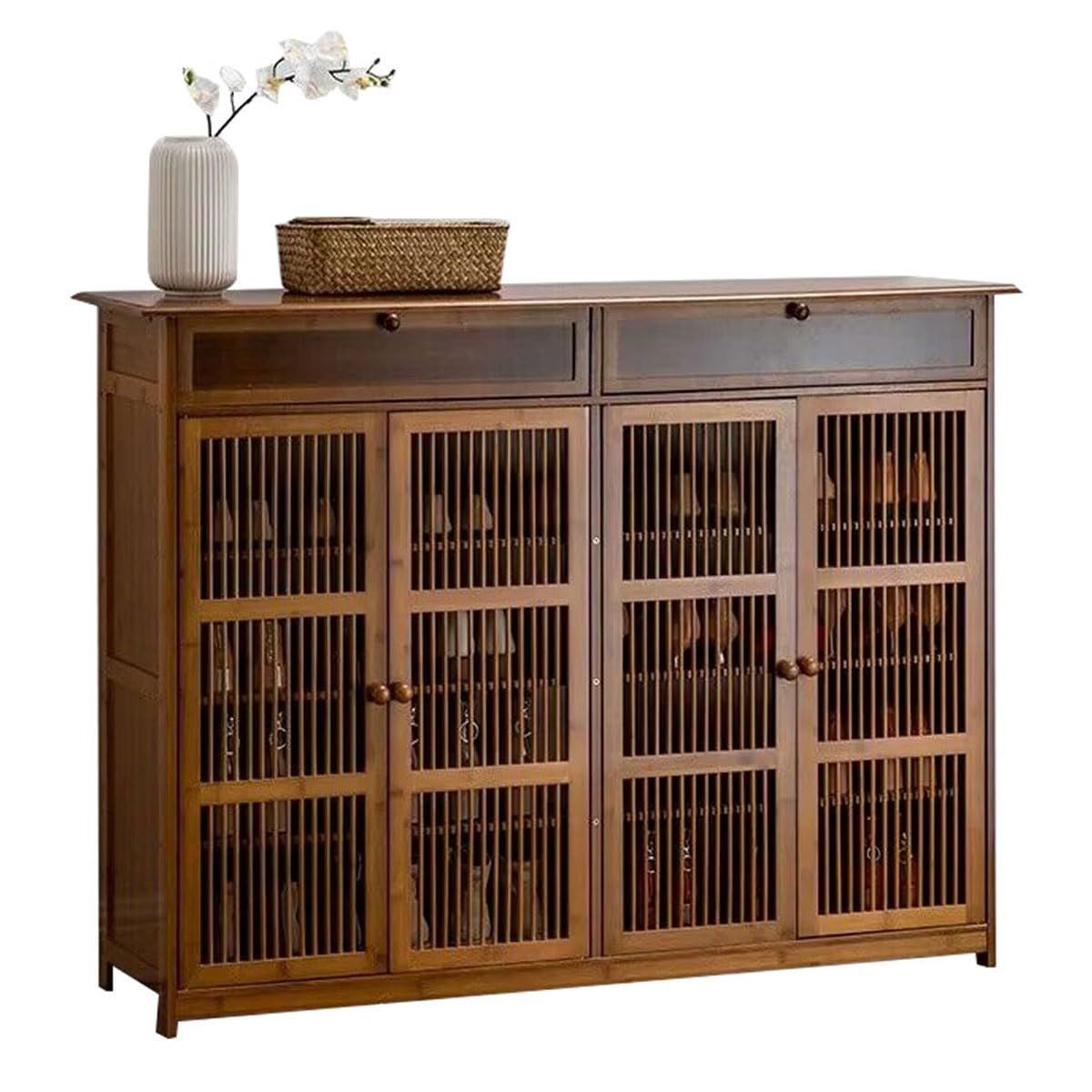 3段収納ボックス ウッド調 マグネットタイプ 鍵付き収納ボックス〔ハイ