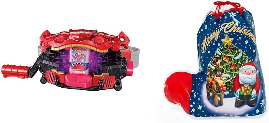 [バンダイ(BANDAI)] 仮面ライダーガヴ DX変身ベルトガヴ 対象年齢 3才以上【日本おもちゃ大賞2024キャラクター部門大賞】 + サンリオ クリスマス ラッピング袋 サンタ ソックスバッグ LLサイズ 