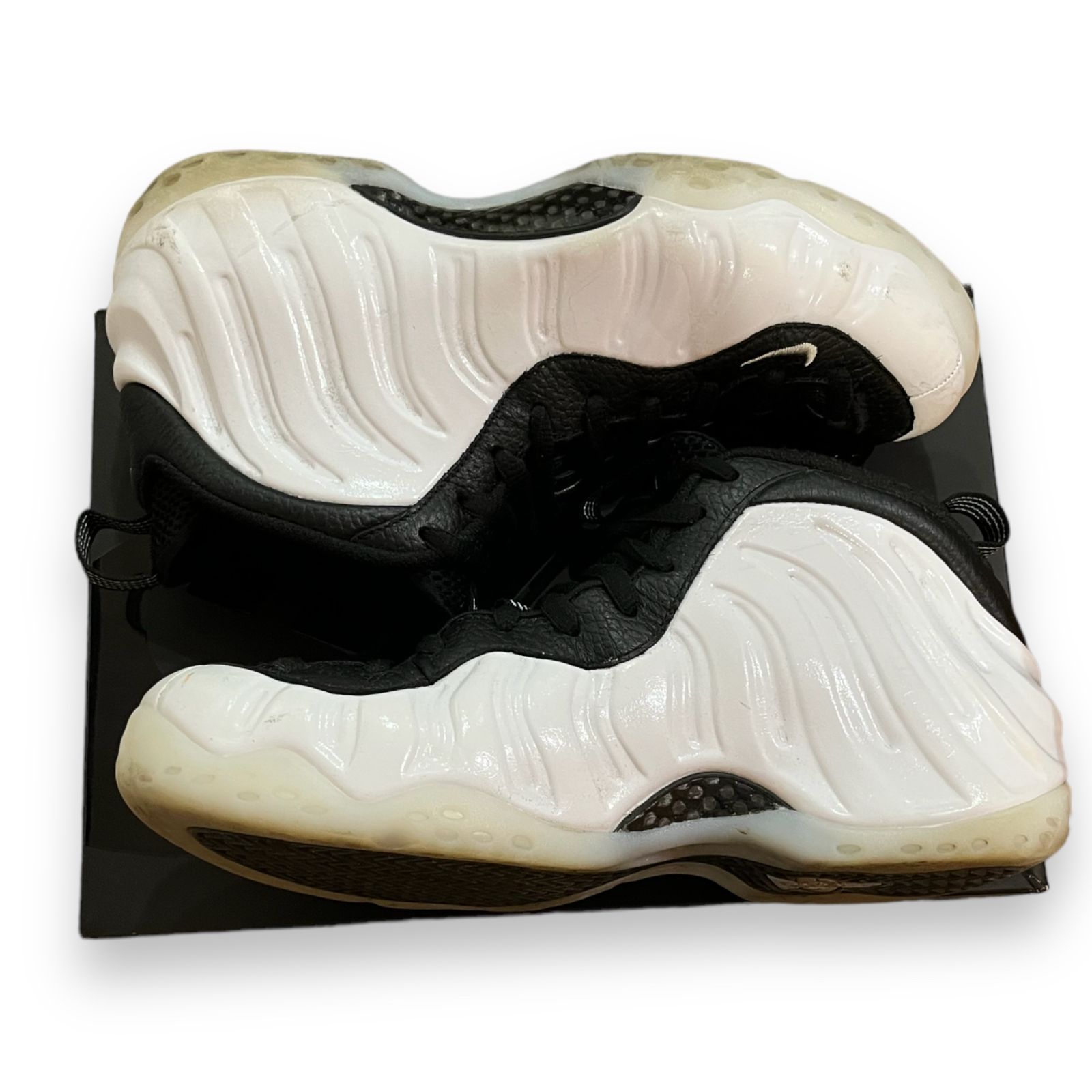 国内正規 NIKE AIR FOAMPOSITE ONE WHITE/METALLIC SILVER- COBALT