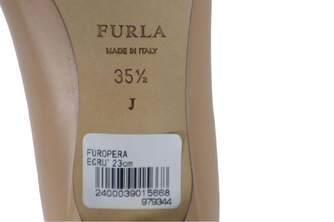 未使用 FURLA フルラ ポインテッドトゥ パンプス ヌーディカラー