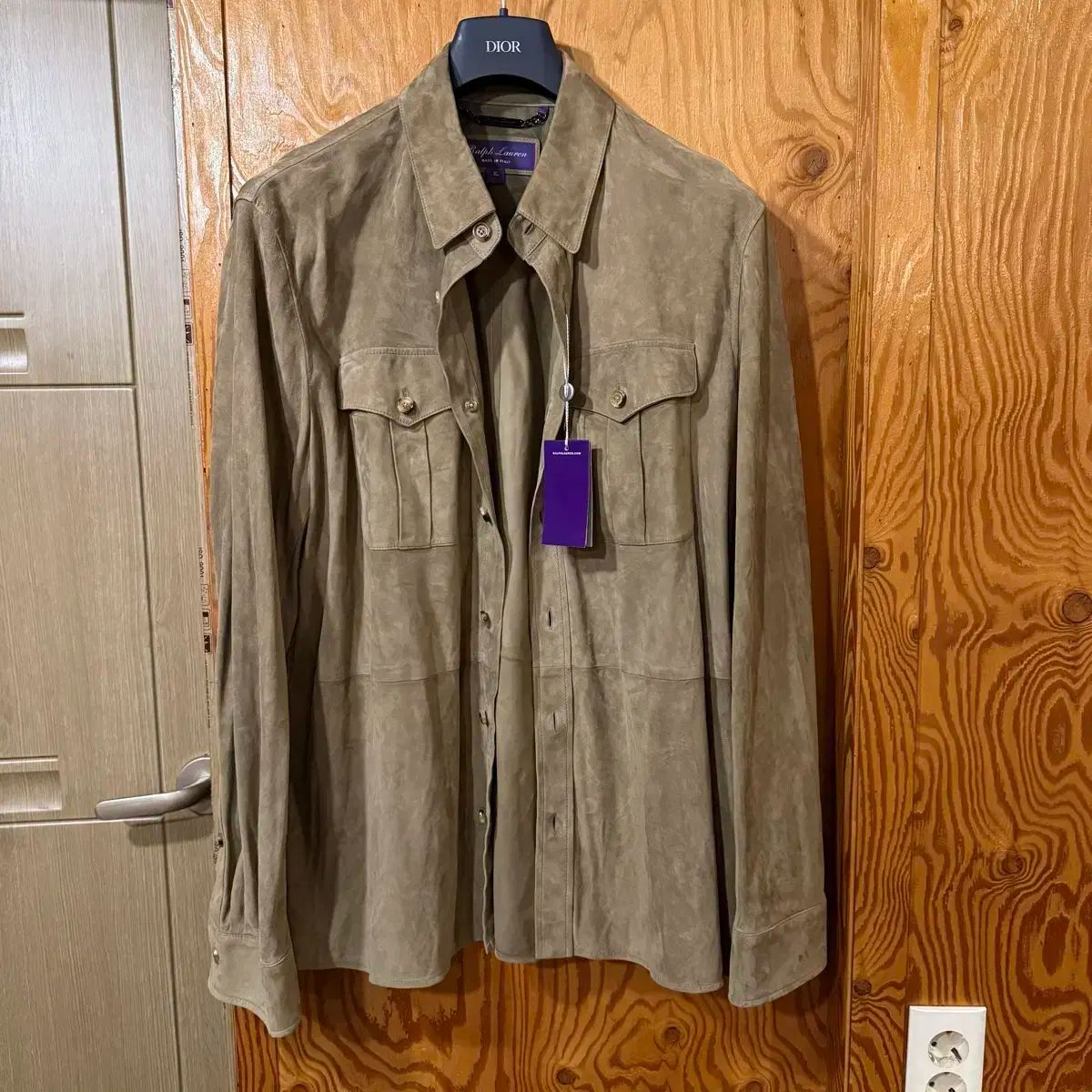 XL サイズ Ralph Lauren ラルフローレン パープルレーベル バロン スエード シャツ ジャケット