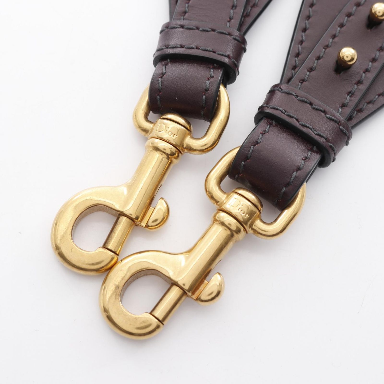 ディオール Dior ショルダーストラップ オブリーク ワインレッド