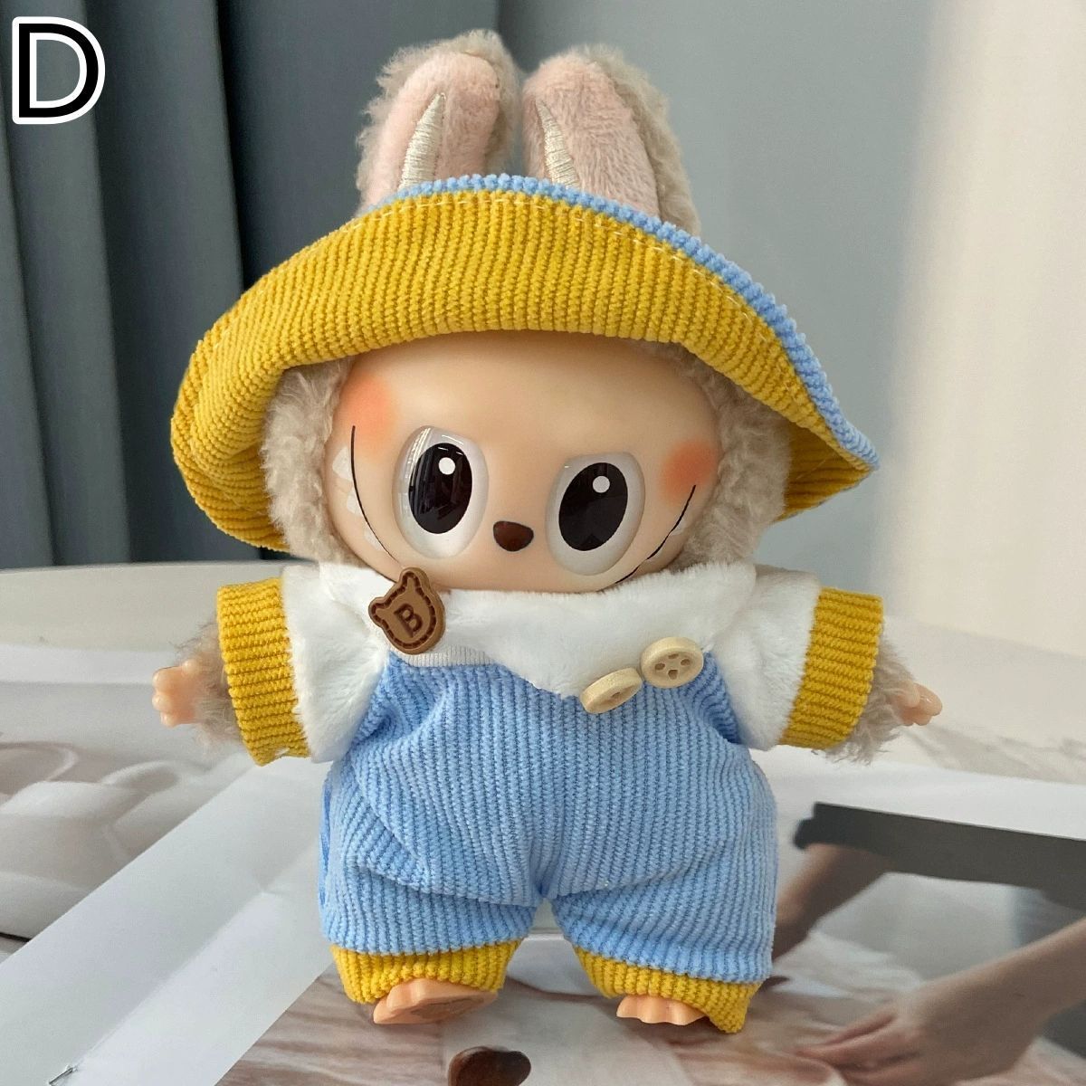 ぬいぐるみ服 labubu ラブブ 15-17cm 第1/2/3世代通用 パーカー