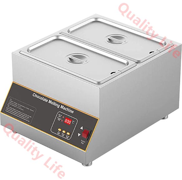 チョコレートテンパリングマシン 商用電気溶融ステンレススチールフードウォーマー ケータリングレストラン食堂ホームパーティー用の蓋付きプロフェッショナル加熱チョコレートメルター 1grid PSE認証 WWW_KANDAIZUMI_COM