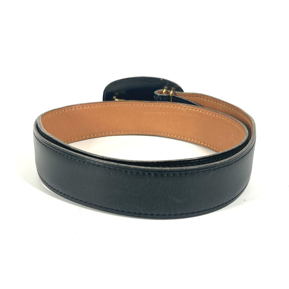 HERMES エルメス　ホースバックル　レザーベルト　ゴールド金具　ヴィンテージ HERMES - 【ヴィンテージ】◇エルメス◇ ゴールド バックル