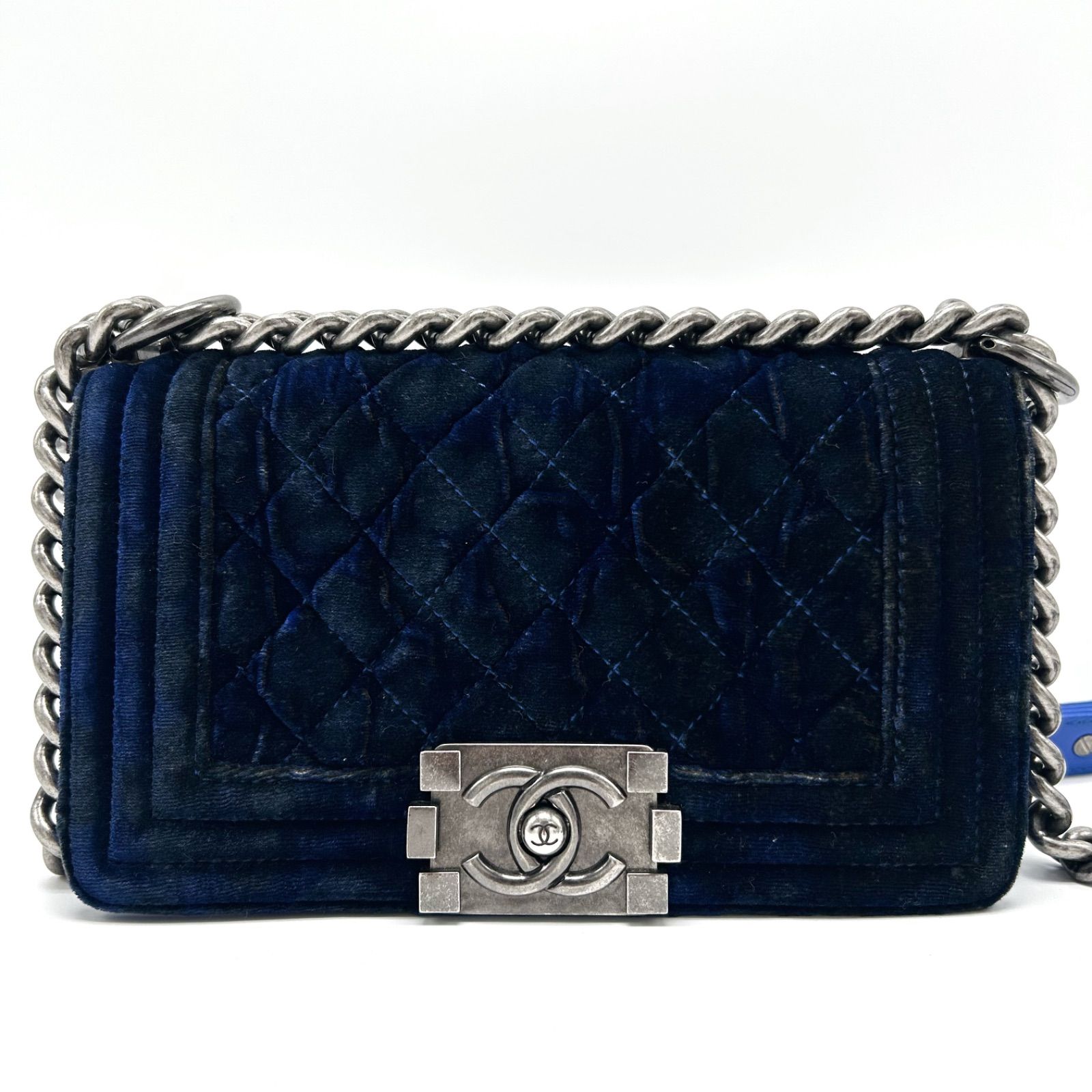 CHANEL ボーイシャネル 20 スモール ベロア チェーンショルダー