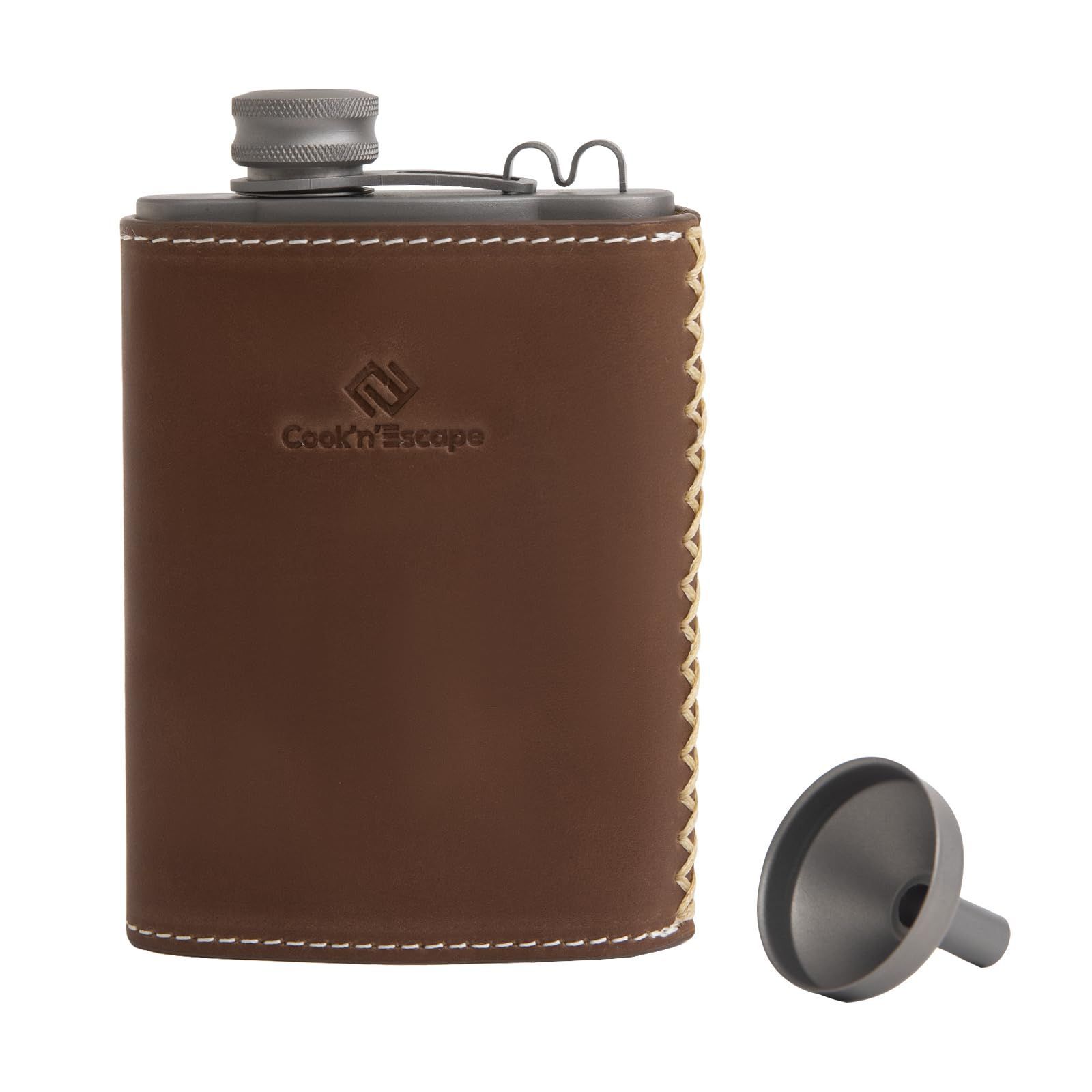 Amazon.co.jp: COOK'N'ESCAPE チタンスキットルセット 180ml 純