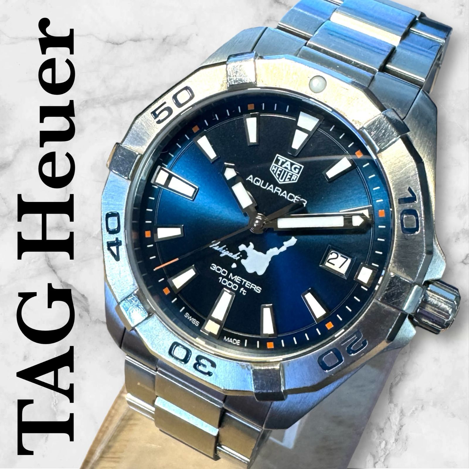 ☆美品付属品完品☆ TAG Heuer タグホイヤー アクアレーサー 石垣島 スペシャル エディション 日本限定500本 WBD1116.BA0928  クォーツ メンズ腕時計 - メルカリ