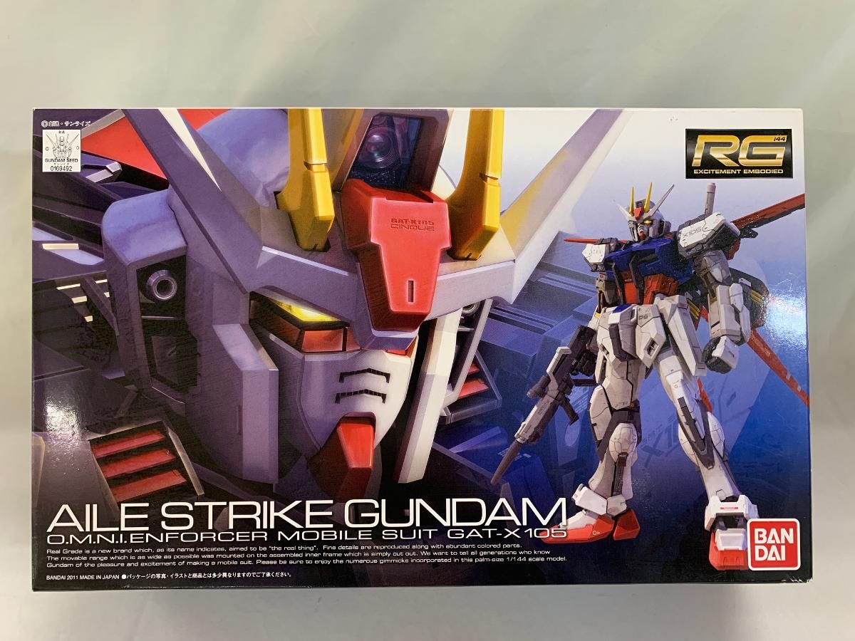 (未使用･未開封品)　RG 1/144 GAT-X105ストライクガンダム p1m72rm 未開封】RG 1/144 GAT-X105 エールストライクガンダム (機動戦士