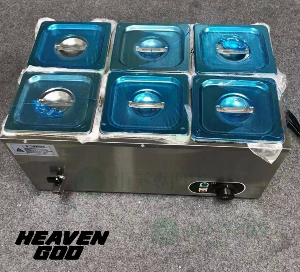 電気フードウォーマー 食材保温 卓上ウォーマー 湯煎式 厨房用品 6杯 業務用 家庭用 100V