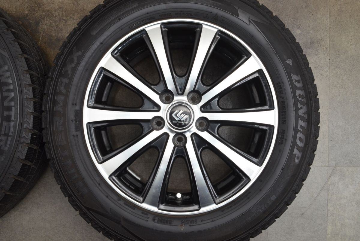 バリ溝トヨタシエンタスタッドレスタイヤホイールセット