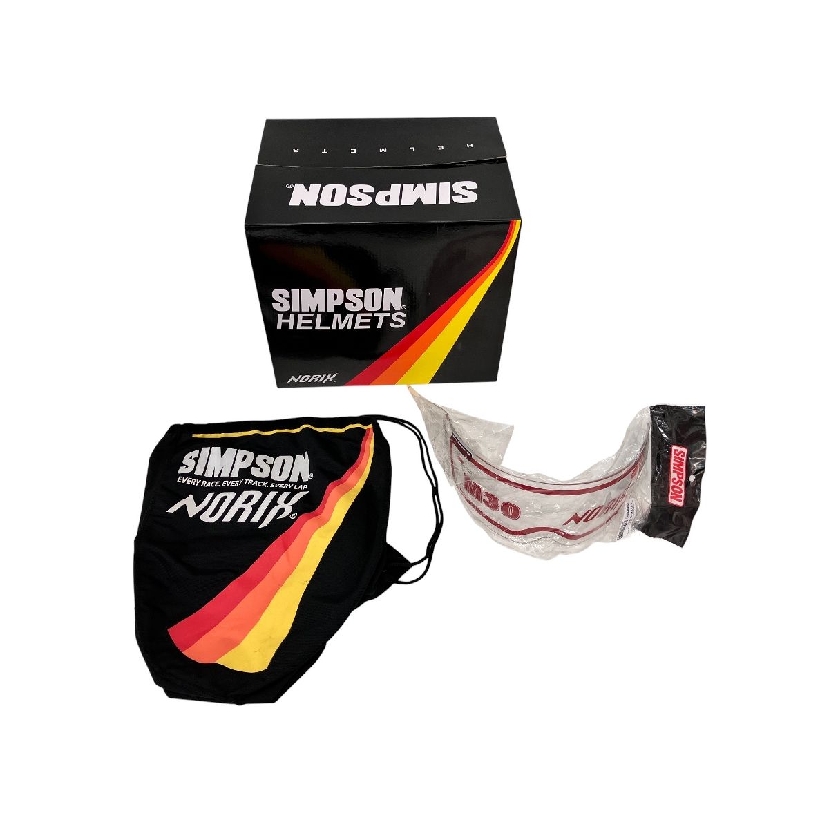 SIMPSON M30 2021年製 ヘルメット バイク用品 ジャンク Z10505701