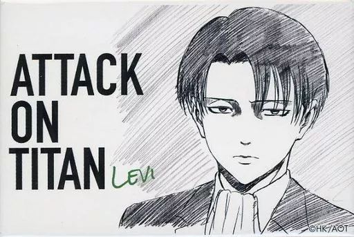 中古】バッジ・ピンズ リヴァイ 「進撃の巨人 WIT STUDIO スクエア缶