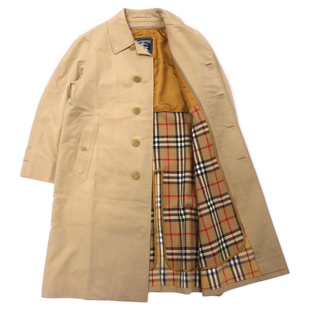 Burberrys ステンカラーコート バルマカーンコート 170 ベージュ BURBERRYS COAT Balmakan COAT 170 Beige Cotton CHECKED Liner