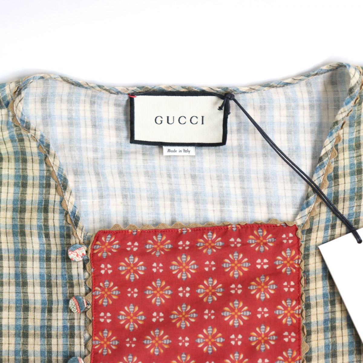 Gucci 2020SS チェック柄 チュニック マルチカラー 46 - 五分丈・七分丈
