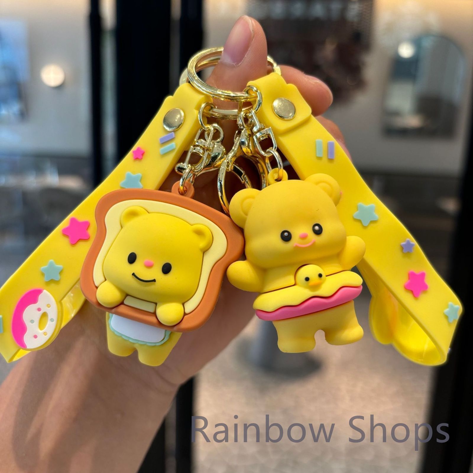新品未使用】バター小熊キーホルダー☆PVCプリンセス